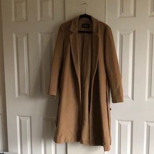 Reformation Camel Barton Coat | Size M